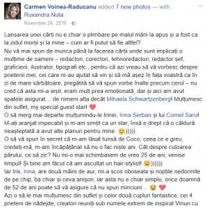 carmen voinea, visatorii nu mor nicioadata, lansare, gaudeamus