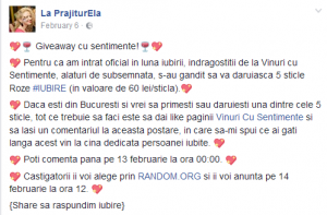 prajiturela, laprajiturela.ro, giveaway, vinuri cu sentimente, cadou, vin cadou